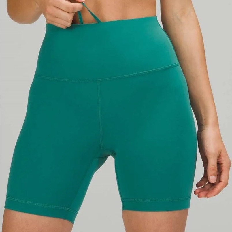 Lululemon Wunder Train High Rise Biker Shorts 6”